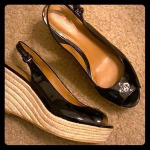Coach Patent Leather Wedge